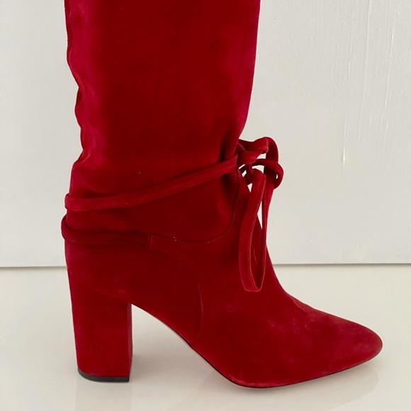 AQUAZZURA Over the knee suede boots Size39 - Picture 4 of 9